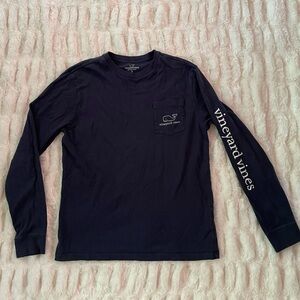Vineyard Vines Blue Long Sleeve Tee Big Kid L